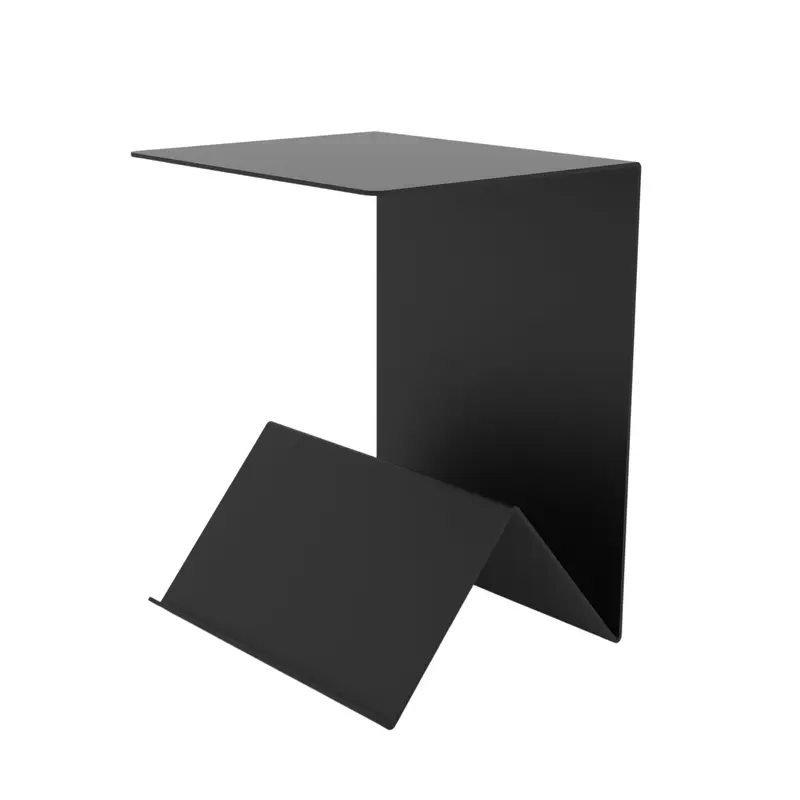 Folda Bijzettafel Zwart Staal Steelful
