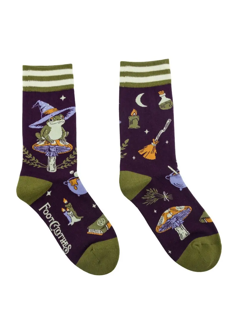 Footclothes Archtoad of Hatville Frog Socks