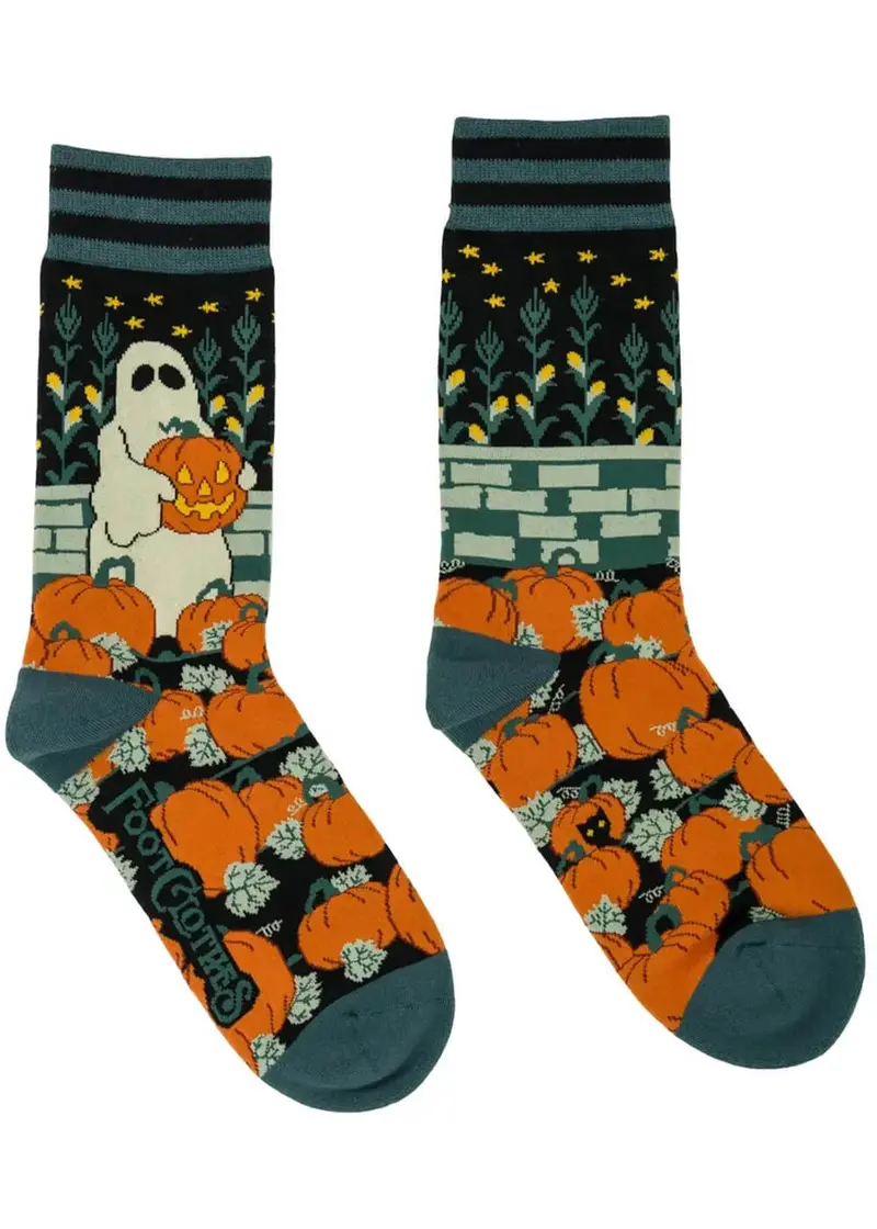 FootClothes Ghoulish Gourd Socks