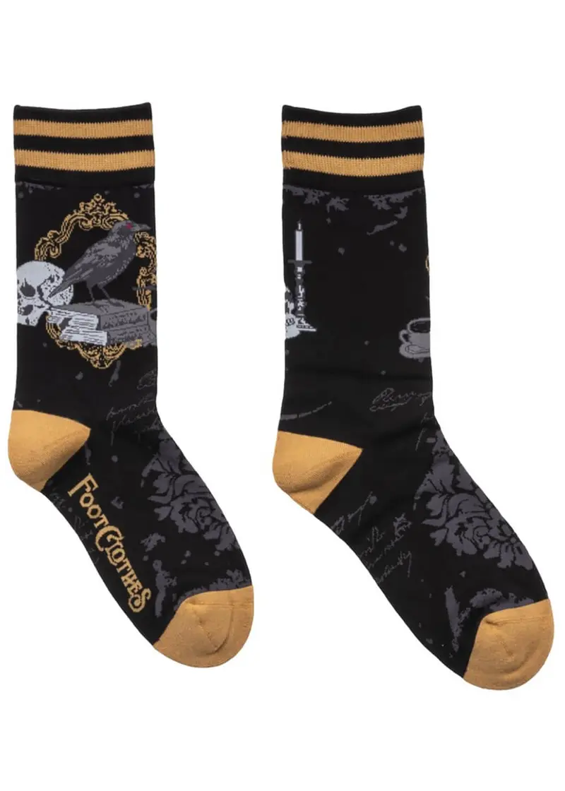 FootClothes Raven's Grimoire Black Socks