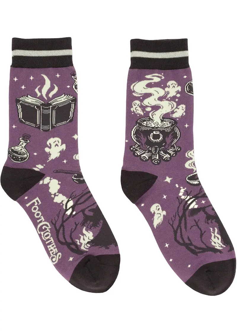 FootClothes The Witching Socks Purple