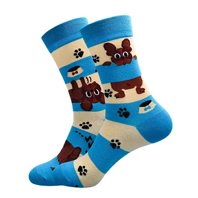French Bulldog Crew Socks