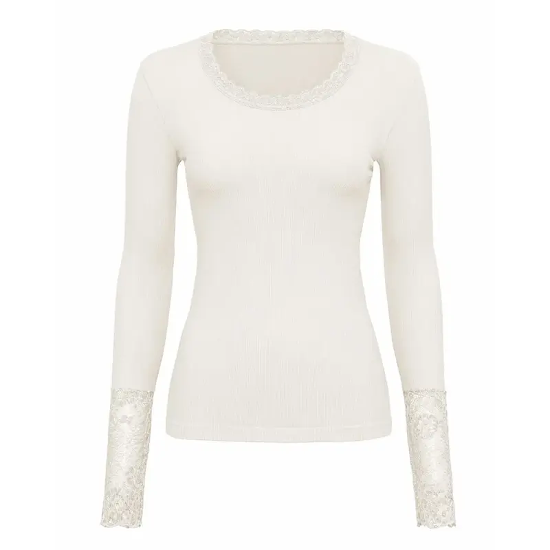 Frida Blouse Costina Lace LS TS1ML1055 Ivory