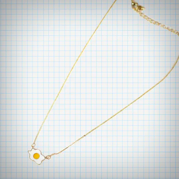 Fried Egg Necklace