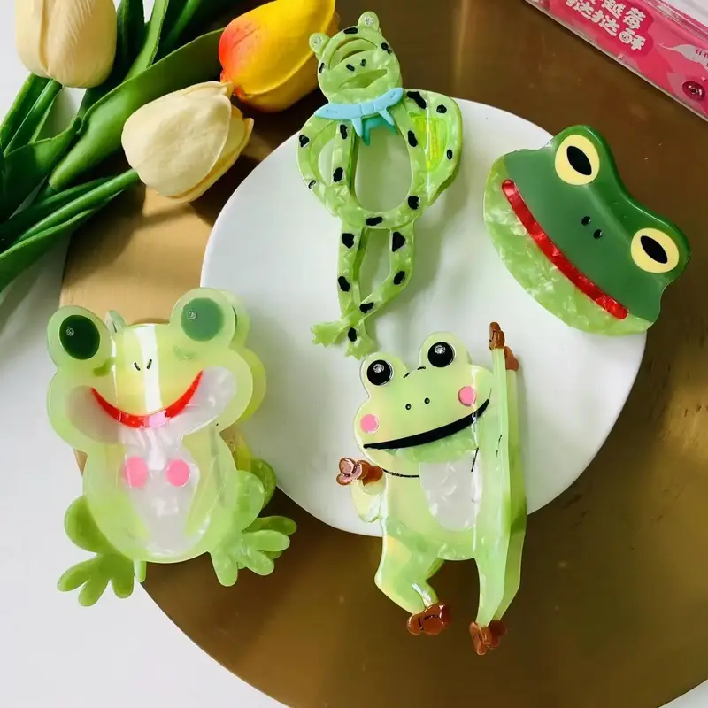 Froggy Acrylic Hair Claw Clip (4 Designs)