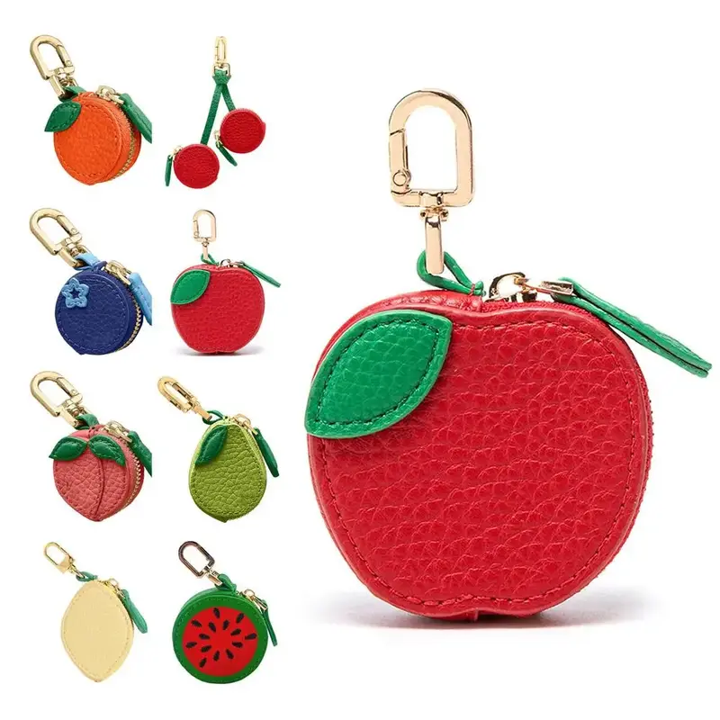 Fruity Clip-On Zipper Pouch Keychain