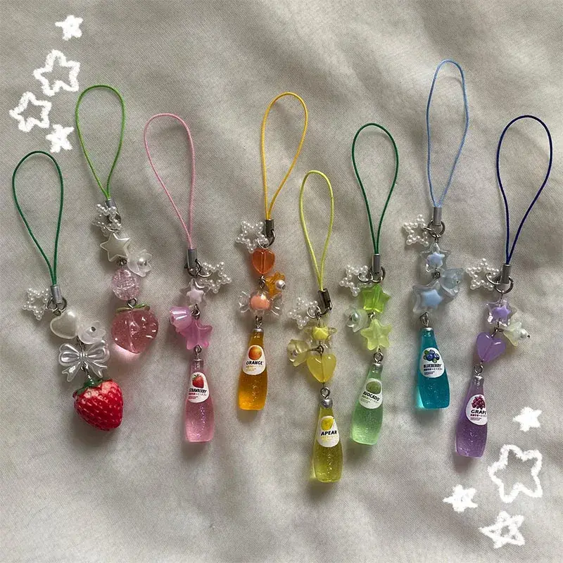 Fruity Drink Charm Strap (6 Colours)