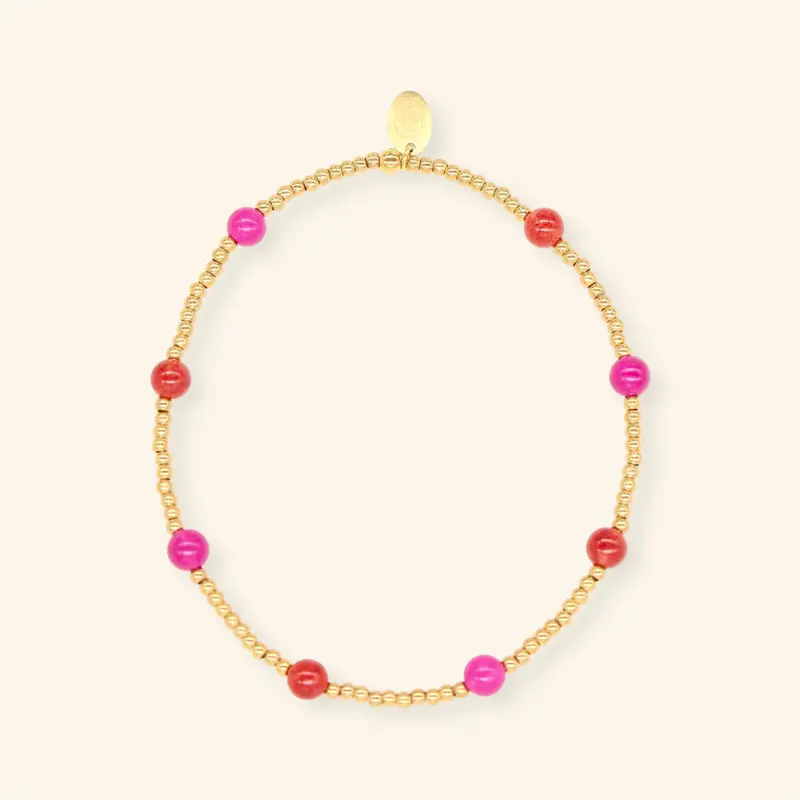 Fuchsia bordeaux armband