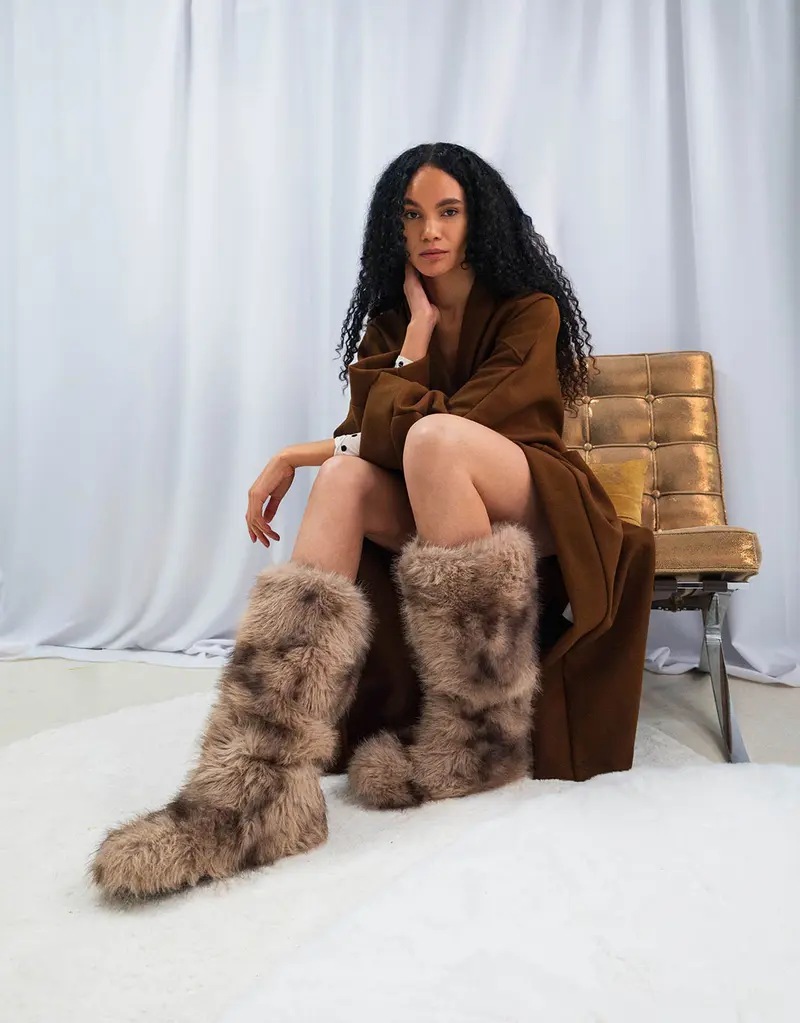 Furry boots