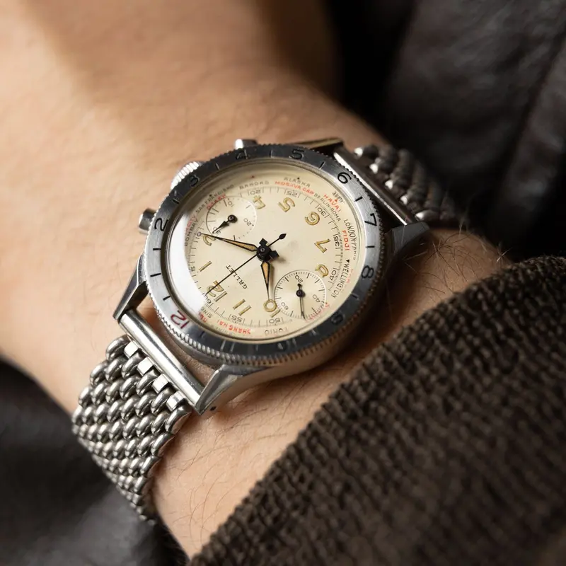 Gallet Flying Officer Chronograph 1940er