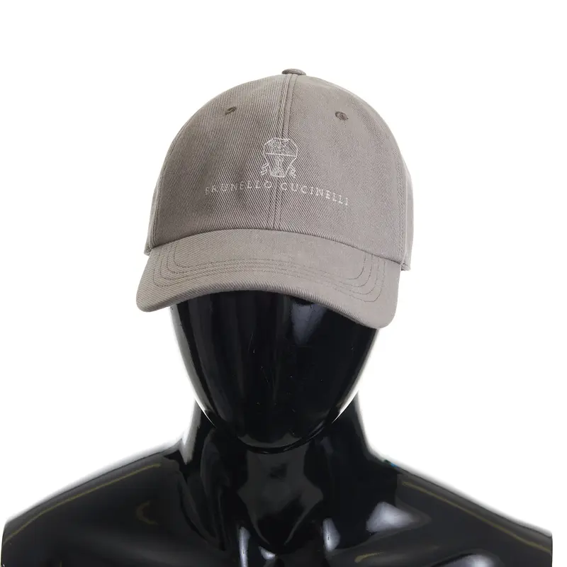 Garment-dyed Baseball Cap In Denim With Embroidered Logo