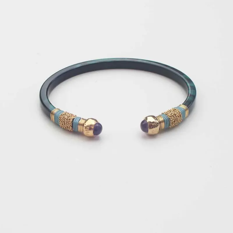 gas bijoux armband sari green purple