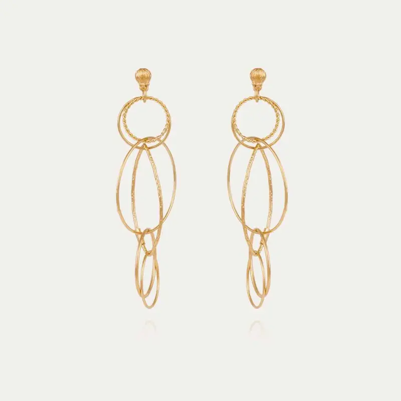 Gas bijoux oorbellen multi torsade small size