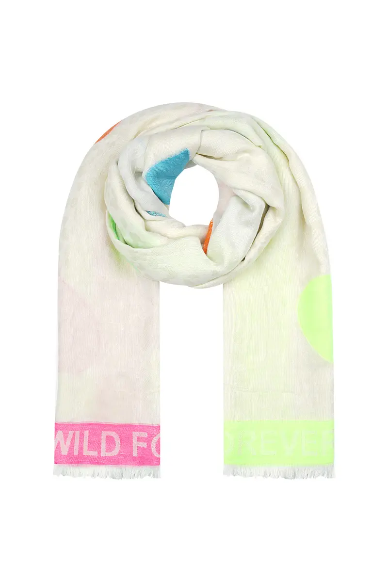 Gekleurde zomersjaal met frisse kleuren - Multi color