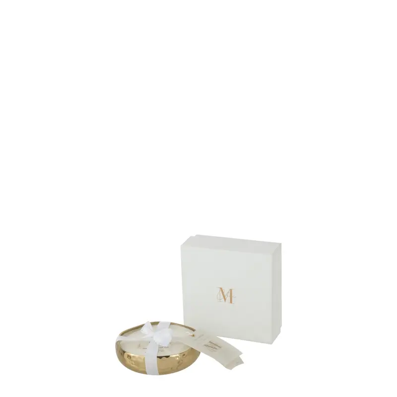 Geurkaars M-Chic Metaal Goud Small 18u J-Line