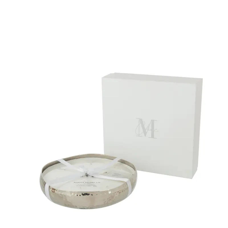 Geurkaars M-Chic Metaal Zilver Large 44u J-Line