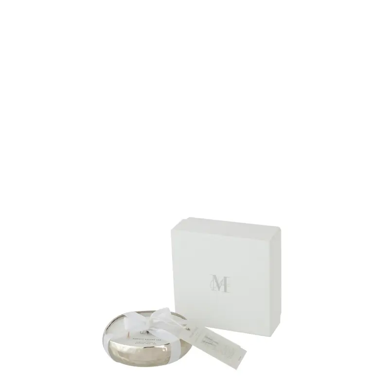 Geurkaars M-Chic Metaal Zilver Small 18u J-Line