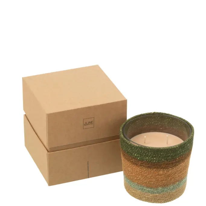 Geurkaars Mand Beige Small- 45 Uur
