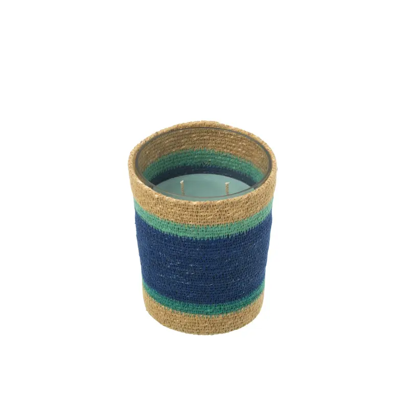 Geurkaars Mand Wax Azuur Medium - 55 Uur