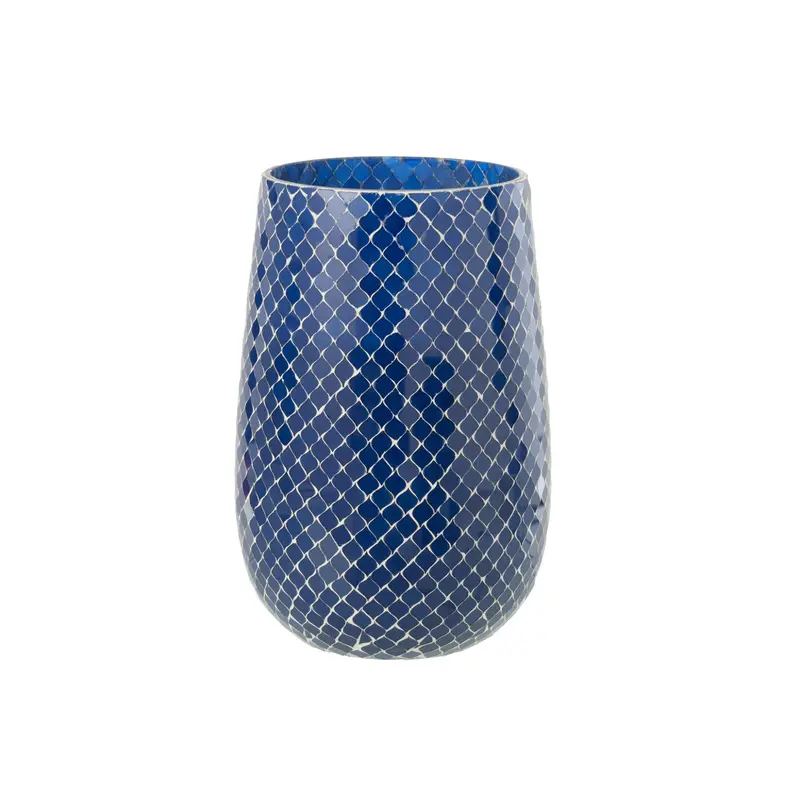 Geurkaars Mia Mozaeik Blauw Large-230h J-Line