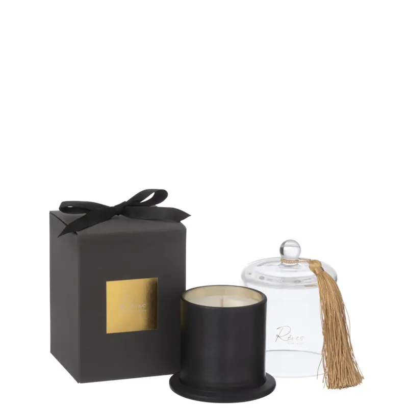 Geurkaars Stolp Reves Noir Small 30uur