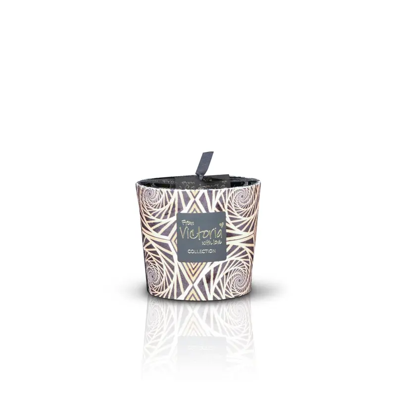 Geurkaars Victoria with Love " Square Velvet " Small