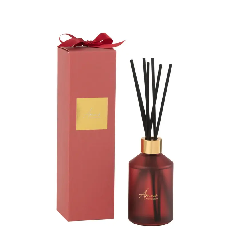 Geurstokjes Geurolie Amour Rood 200ml