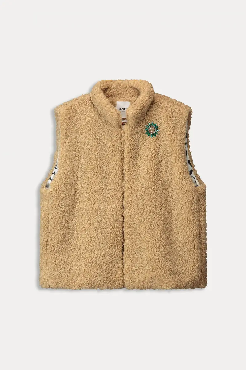 Gilet Teddy Love black