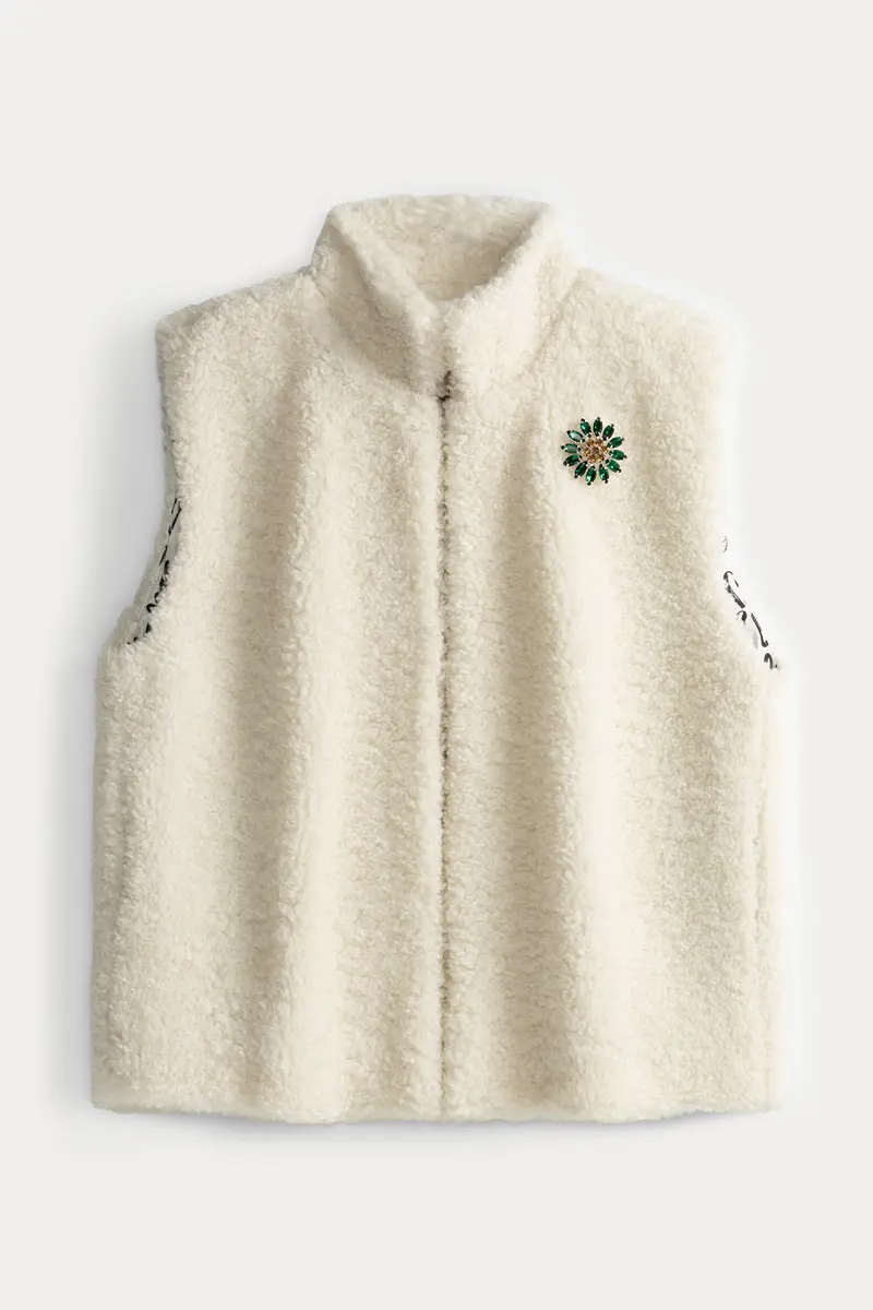 Gilet Teddy Love black