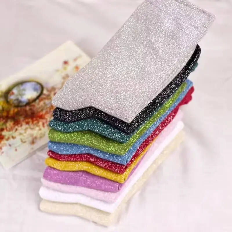 Glam Squad Glitter Crew Socks (12 colours)