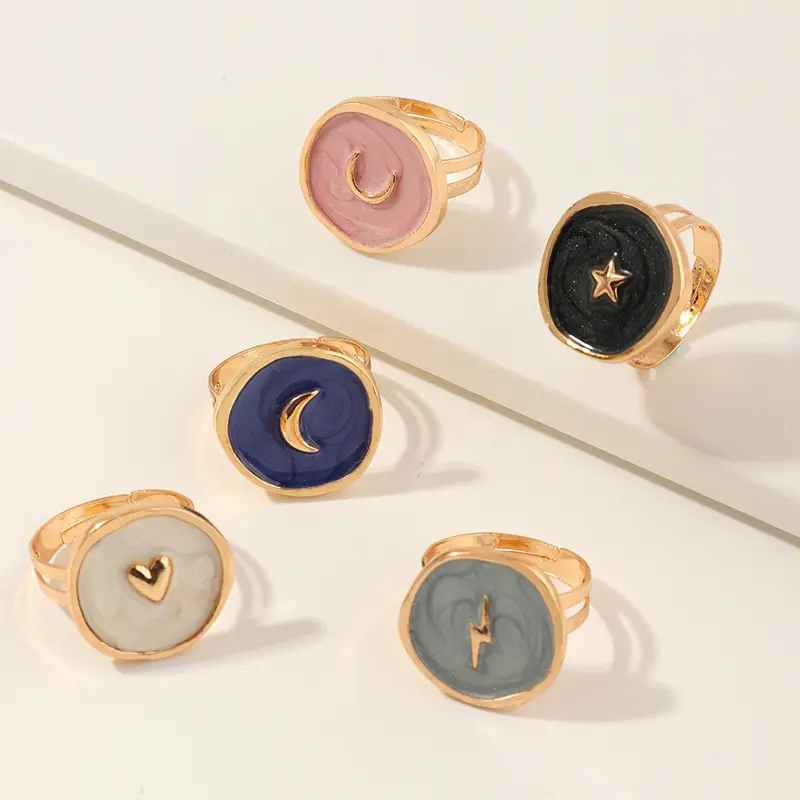 Glazed Pendant Ring (5 Designs)