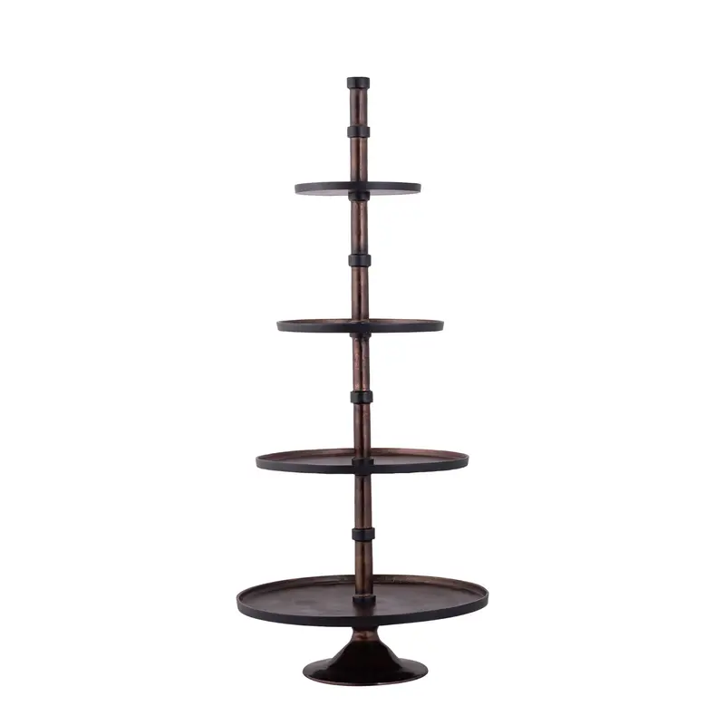 Glinda Copper Alu Etagere Round L PTMD