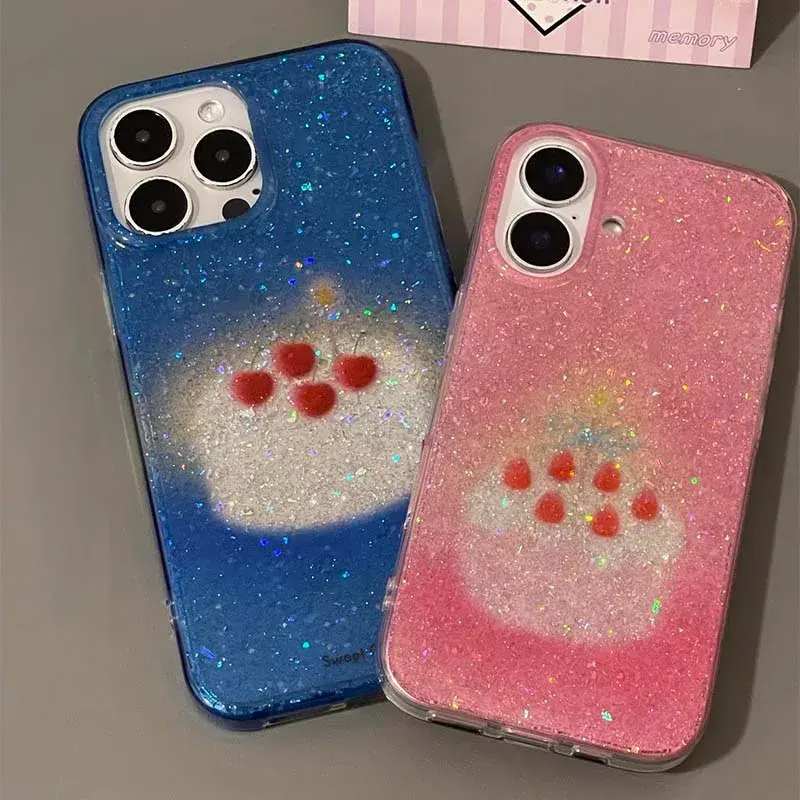 Glitter Birthday Cake iPhone Case