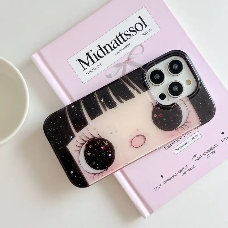 Glittery Eyes iPhone Case