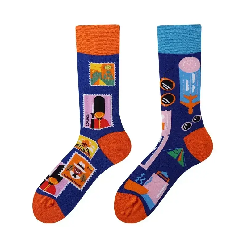 Global Traveller Mismatched Crew Socks