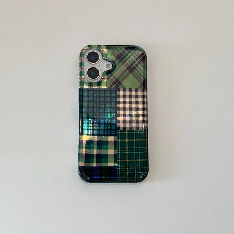 Glossy Patchwork iPhone Case