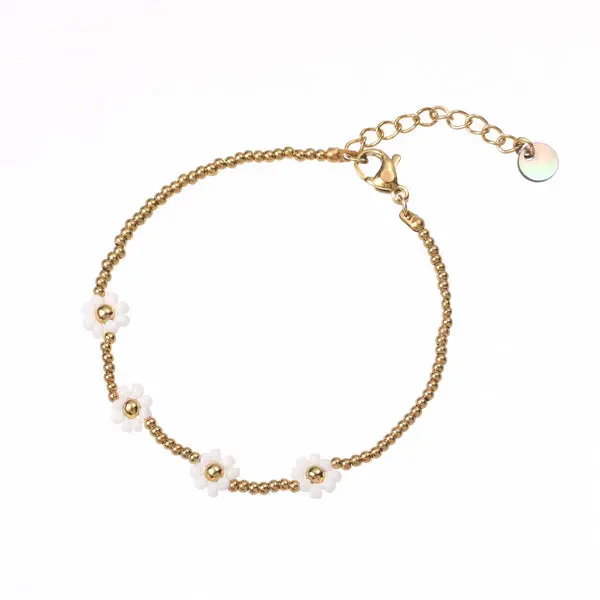Go Dutch Label Armband 4 bloemen