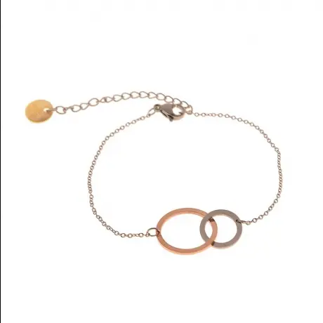 Go Dutch Label armband circle Rosé