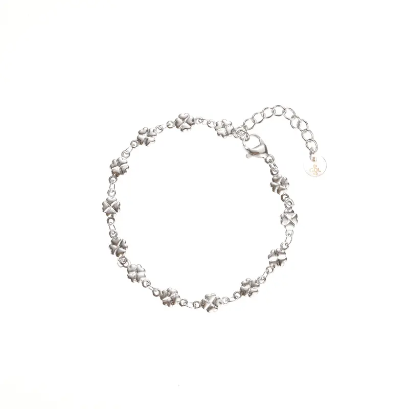 Go Dutch Label Armband klavers Zilver