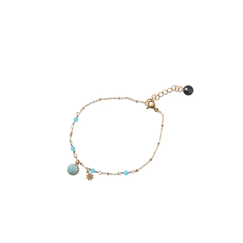 Go Dutch Label Armband Kralen Steen Goud
