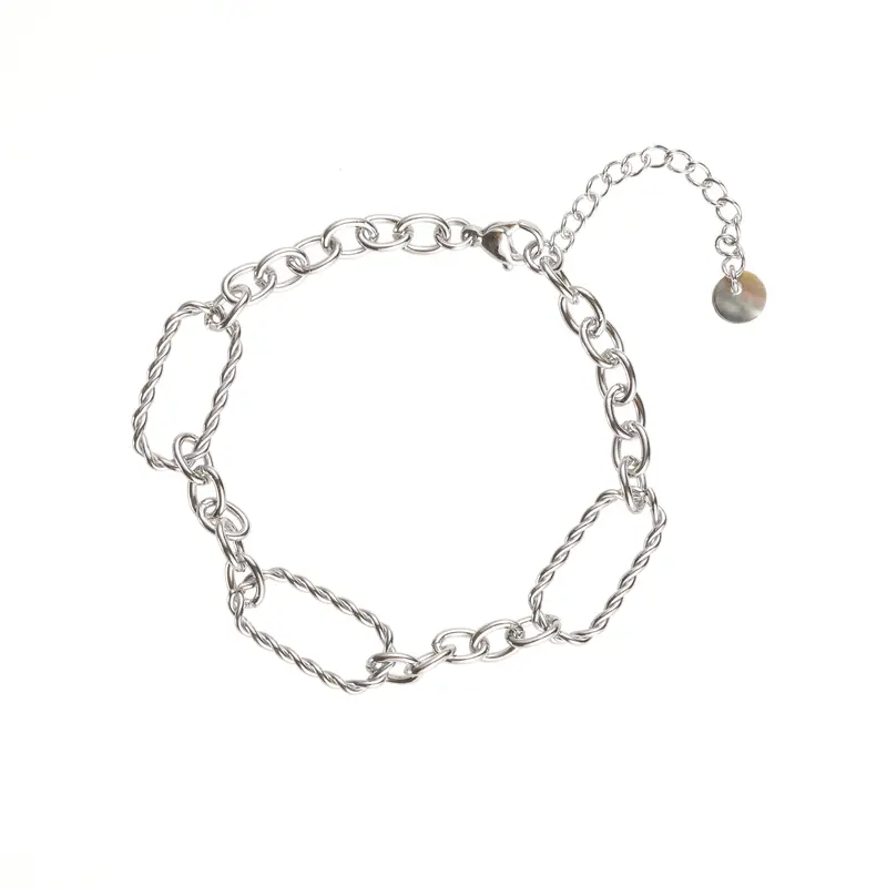Go Dutch Label Armband schakel Zilver