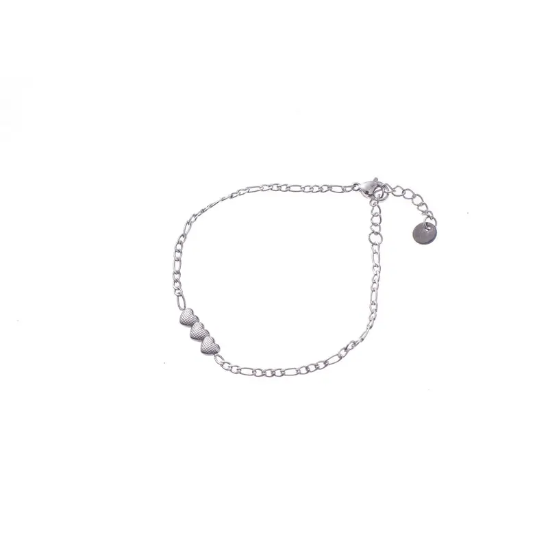 Go Dutch Label Armband (Sieraad) 3 bewerkte grote hartjes
