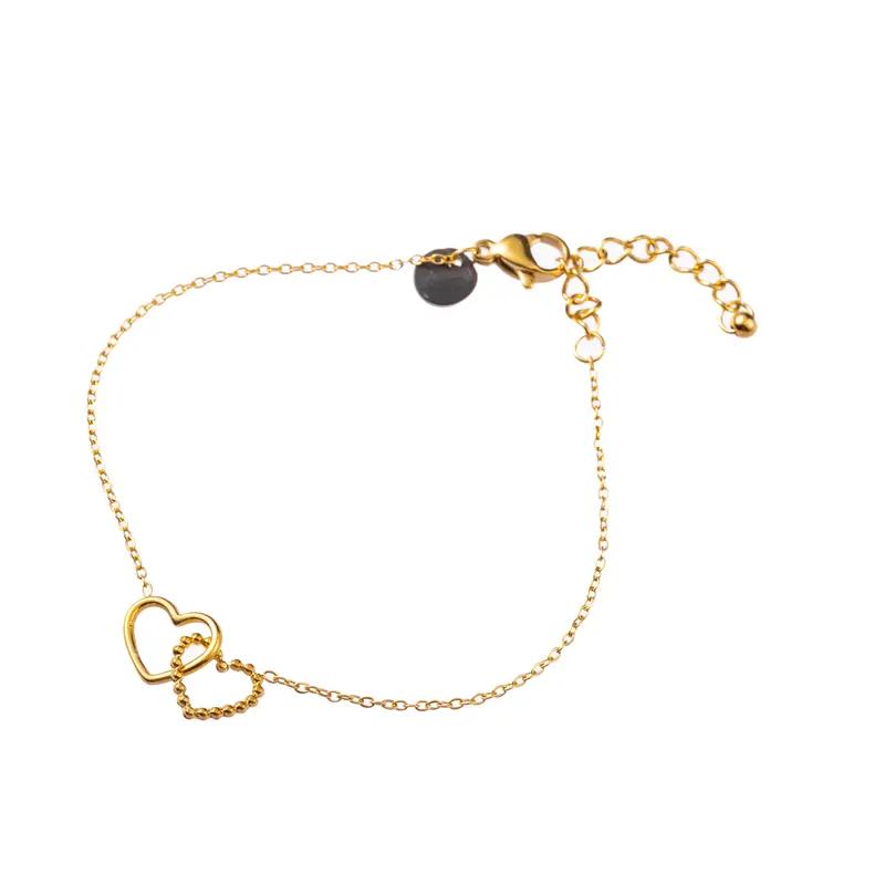 Go Dutch Label Armband (Sieraad) dubbel hartje