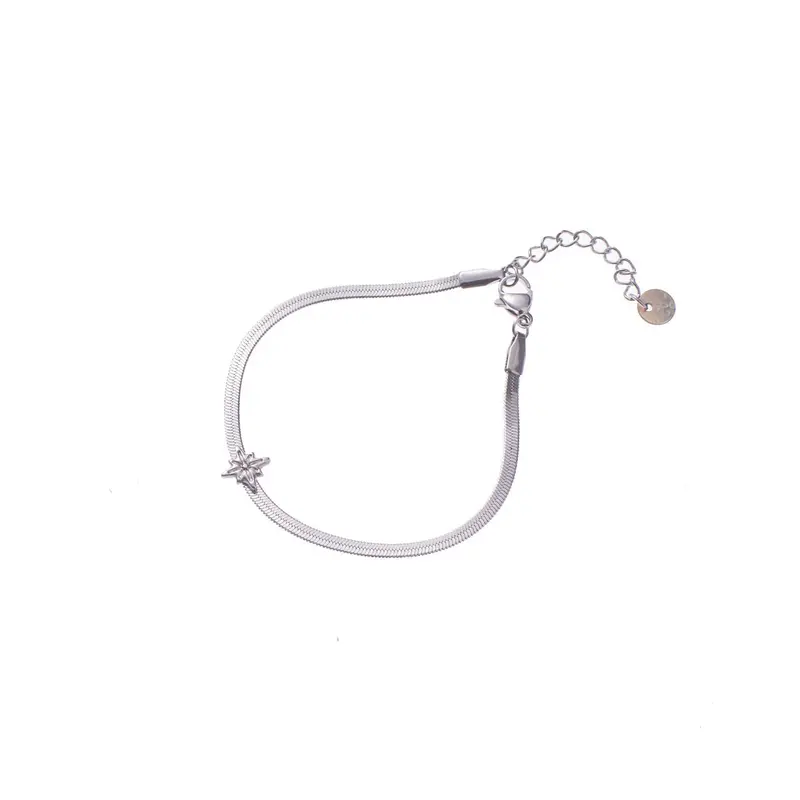 Go Dutch Label Armband (Sieraad) gladde slang ster