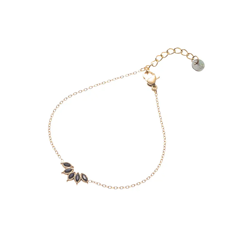 Go Dutch Label Armband (sieraad) waaier zwart