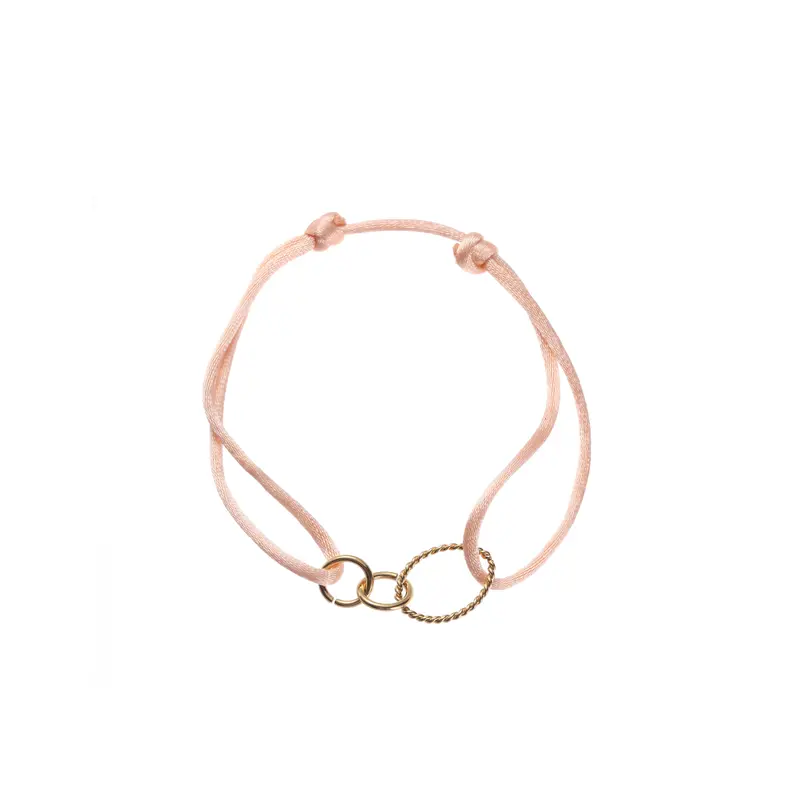 Go Dutch Label Armband Touw ovaal 2 circles