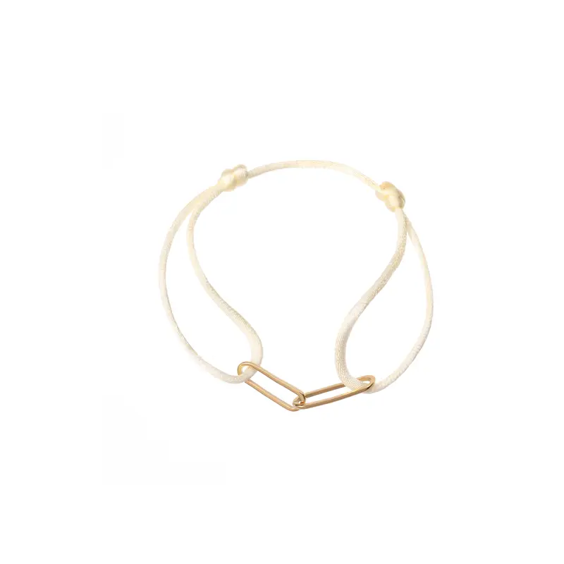 Go Dutch Label Armband Touw platte dubbel schakel
