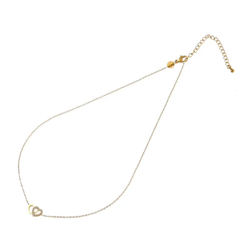 Go Dutch Label Collier Double Hearts