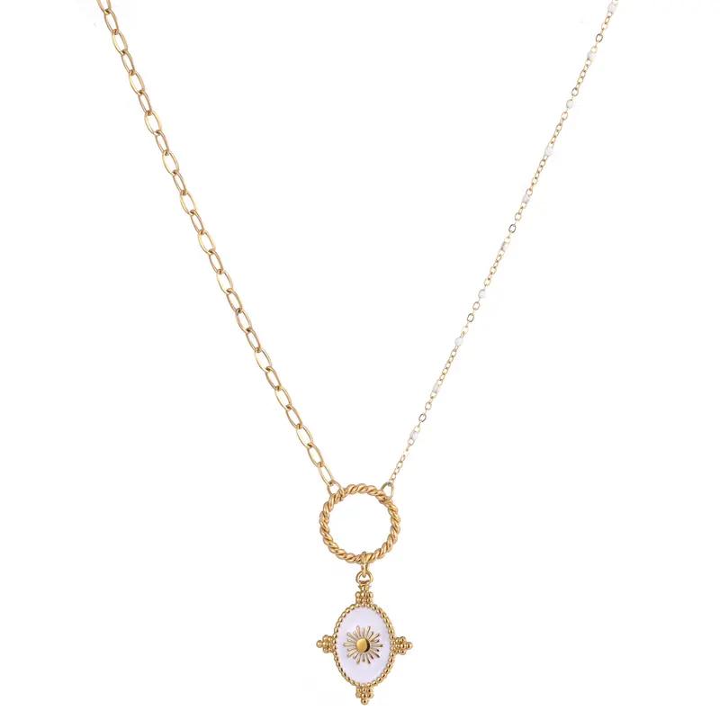 Go Dutch Label Collier mediallon White