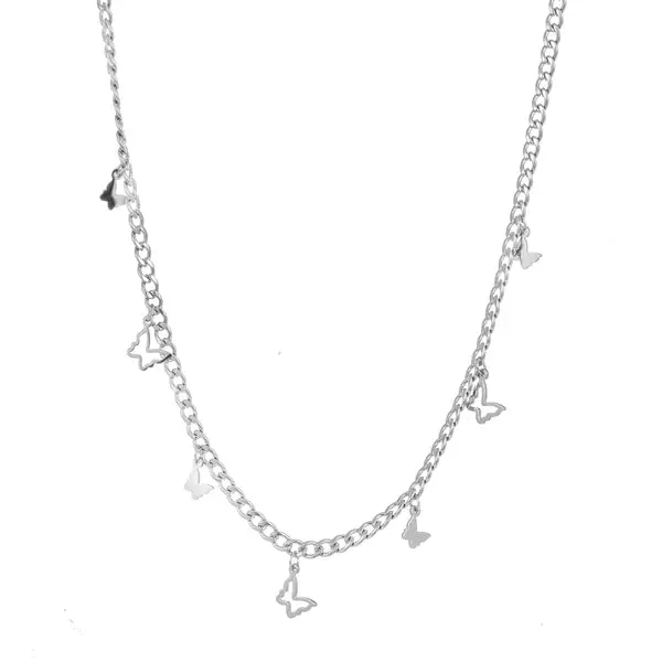 Go Dutch Label Collier open dicht vlinder hangend